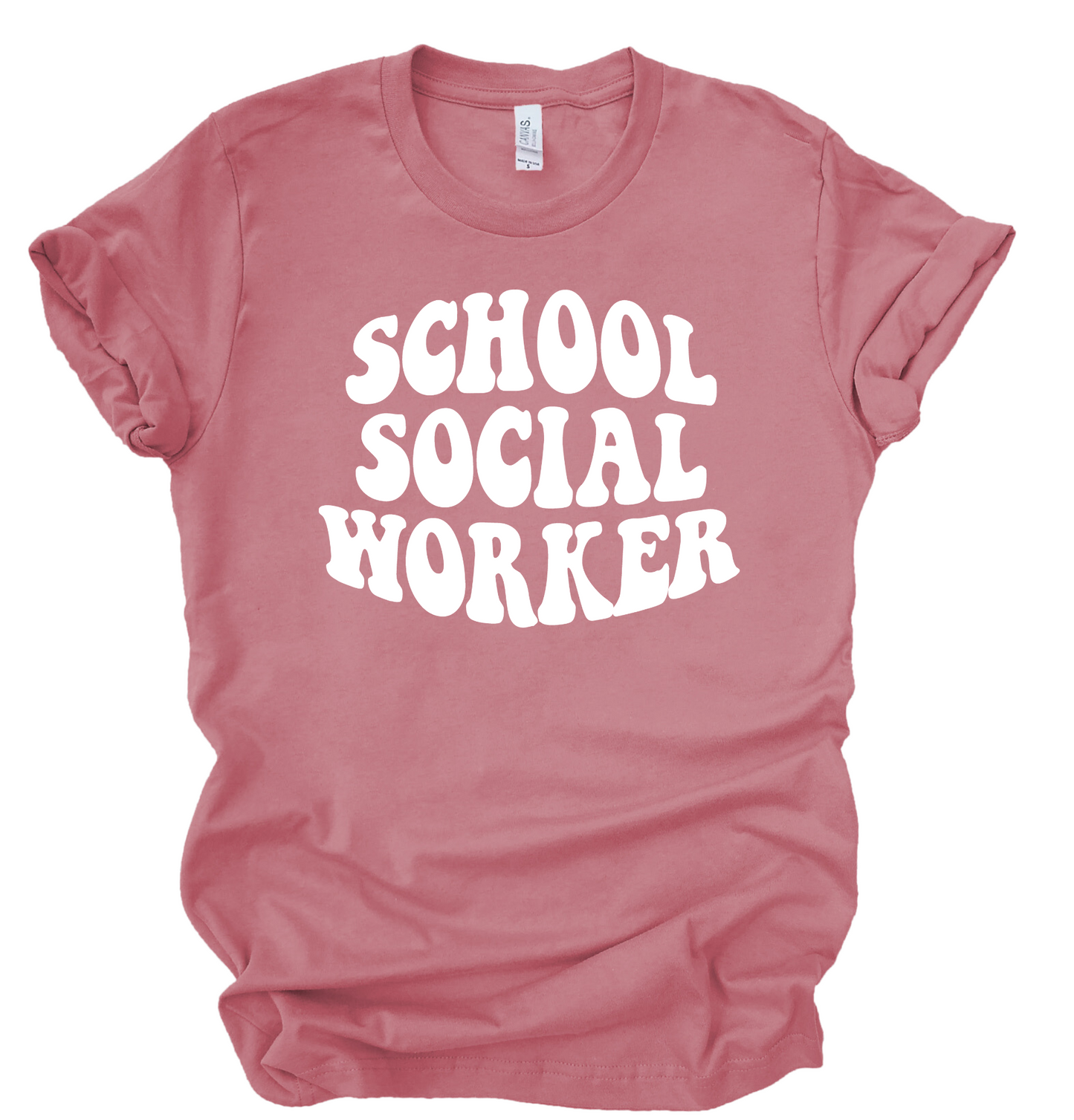 School Social Worker Bubble T-Shirt