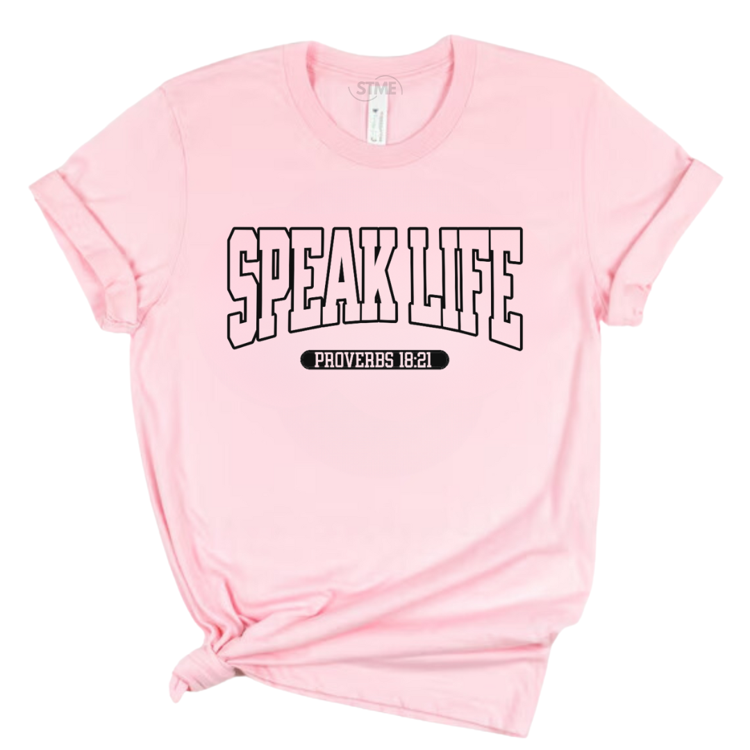 Speak Life Varsity T-Shirt