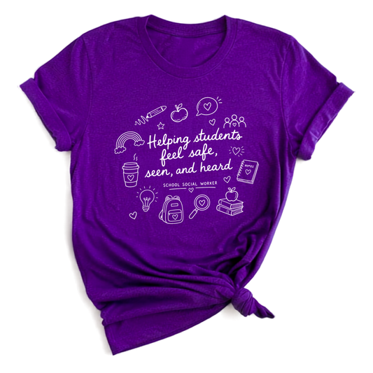 Helping Students Social Worker T-Shirt