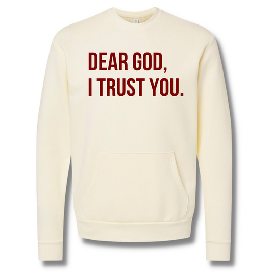 Dear God I Trust You Pocket Sweatshirt